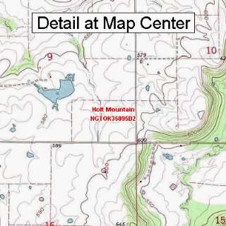  USGS Topographic Quadrangle Map   Holt Mountain, Oklahoma 