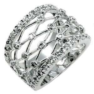  Daily Elegance   Mesh Ring   8 Jewelry