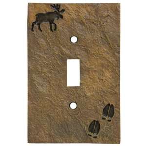  Moose & Tracks Stonecast Single Switch Plate Cover