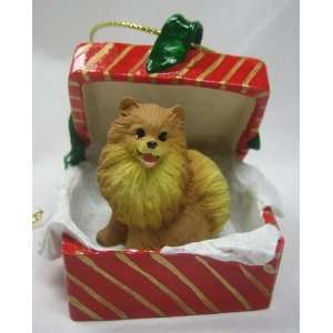   Christmas Gift Box Ornament   Love Pomeranian Holiday Gift Everything