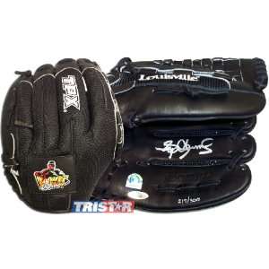   Autographed Louisville Slugger Black TPX Glove