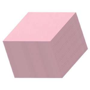  Sticky Notes, Memo Cube, Pink Designer, 390 sheets Office 
