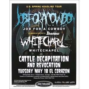  Job For A Cowboy   Posters   Limited Concert Promo