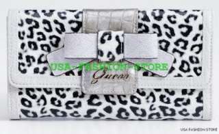 NWT GUESS LAURITA MULTI CLUTCH WALLET STONE WHITE TAGS  