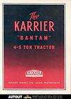 1949 Karrier Bantam 4 5 Ton Tractor Truck Brochure