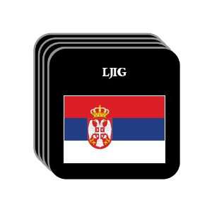  Serbia   LJIG Set of 4 Mini Mousepad Coasters 