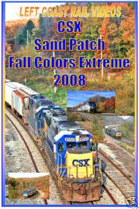 Train DVD CSX Sand Patch Fall Colors Extreme 2008 NEW  