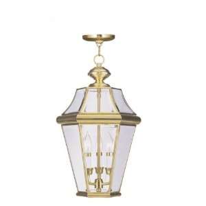  Livex Lighting 2365 02 Outdoor Chain Hang Polished Brass 