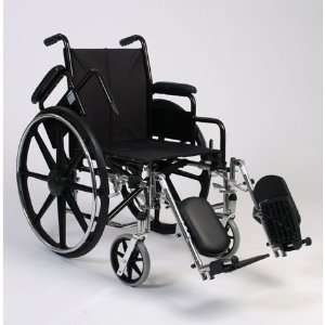 Lightweight Wheelchair With Padded Elevating Footrests, 16 wide