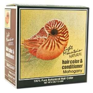  Light Mountain Henna Hair Color & Conditioner Mahogany 4 