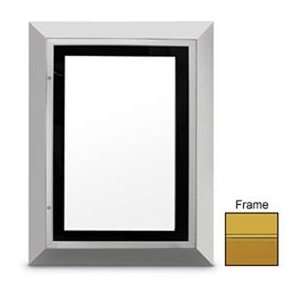   36 Angular Series Stylized Lightbox With Gold Frame