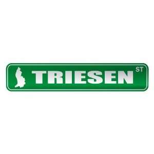     TRIESEN ST  STREET SIGN CITY LIECHTENSTEIN