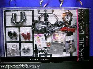 Barbie Basics Accessories Pack Look # 01 Collection 001 Sq Black Red 