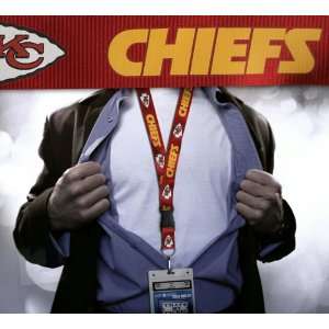  Kansas City Chiefs NFL Lanyard Key Chain and Ticket Holder 