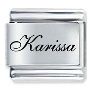   Edwardian Script Font Name Karissa Italian Charms Pugster Jewelry