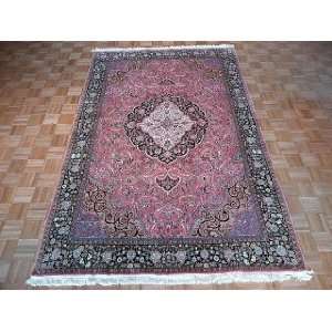  6x9 Hand Knotted Kashmere Silk India Rug   61x96