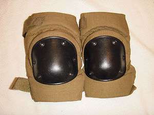   & US Army Coyote Brown & Black Kneepads Size Large Paintball  