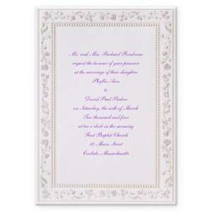  Roses and Pearls Wedding Invitations Health & Personal 
