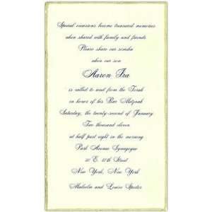  Gold Deckled Edge Invitations
