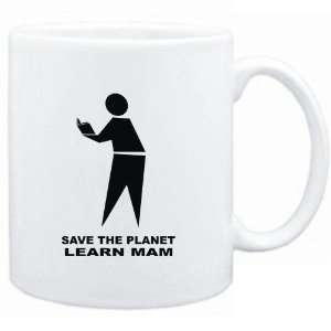 Mug White  save the planet learn Mam  Languages  Sports 