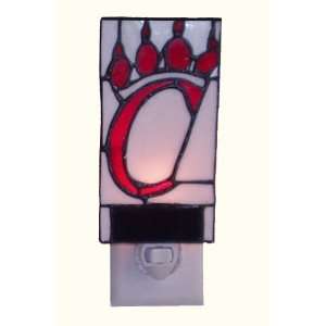  Cincinnati Bearcats Leaded Stained Glass Nite Light