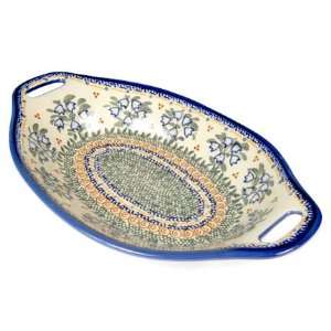  Polish Pottery Bluebell Bread Platter