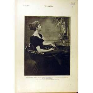  1895 Portrait Mabel Lewis Actress Theatre Spectacles