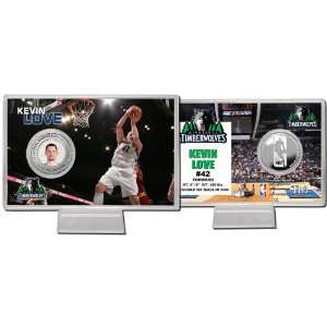   Minnesota Timberwolves Kevin Love Silver Coin Card