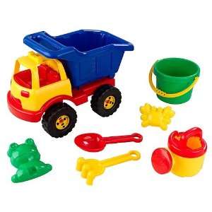   Kidkraft Childrens 7Pc Plastic Dump Truck Sand Toy Set Toys & Games