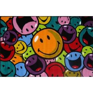 Roule Smiley World Collection Smiles And Laughs 39X58 Inch Kids Area 