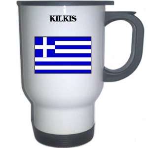 Greece   KILKIS White Stainless Steel Mug