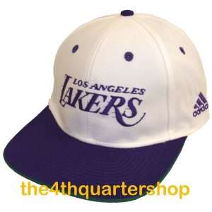  L.A. Lakers Retro Hat Cap Snapback FLIP White Purple 