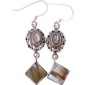  Labradorite Earrings   Sterling Silver 