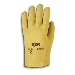 Ansell KSR 22 515 Vinyl Glove, Coated on Interlock Knit Liner, Medium 