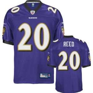 Ed Reed Jersey Reebok Authentic Purple #20 Baltimore Ravens Jersey 