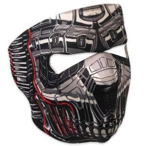  Hot Leathers Robo Skull Neoprene Face Mask (Black 