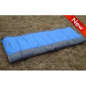 camping outdoor envelope sleeping bag 250g/m2 blue sb031b  