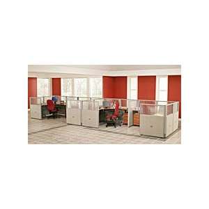    OFM 4 Workstation Unit, Office Cubicle Workstation