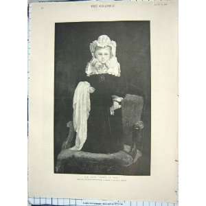  1898 HAYLLAR FINE ART LITTL GIRL DRESSED QUEEN MARY