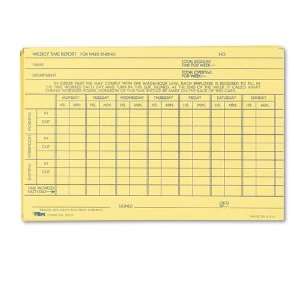  TOPS  Employee Time Report Card, Weekly, 6 x 4, 100 per 