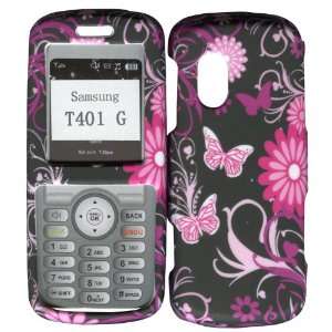 Pink Butterflies Samsung T401G TracFone, Straight Talk Prepaid Net 10 