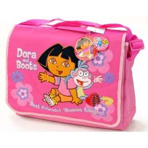   Dora Messenger Bag and Dora Plush Toddler Backpack Set Toys & Games