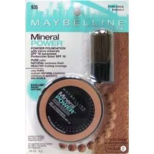  Maybelline Mineral Powder Foundation Pure Beige (2 Pack 