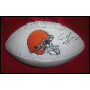 Colt McCoy Autographed Cleveland Browns Logo Fo