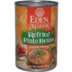 Organic Spicy Refried Pinto Beans, 16 oz Grocery & Gourmet Food