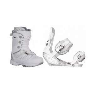  Two Lashed Snowboard Boots & Burton Custom Bindings