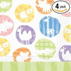 Design Design Hullabaloo Zoo Lunch Napkin, 20 Count Packages (Pack of 