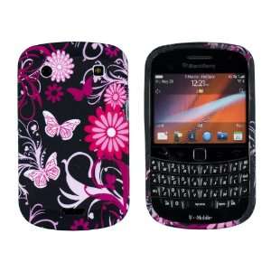  Black Butterfly Flexible TPU Gel Case for Blackberry Bold 