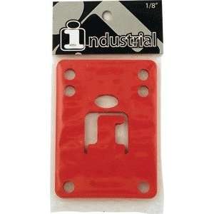  Industrial Red Skateboard Risers Set   1/8 Sports 