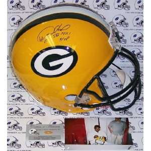   Signed Green Bay Packers Full Size Deluxe Replica Football Helmet wi